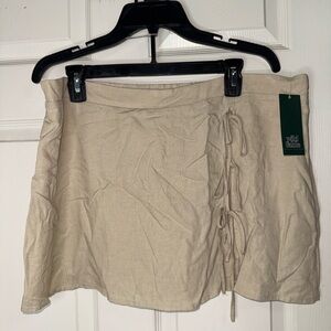 Wild fable skort Tan Mini  with Side Ties